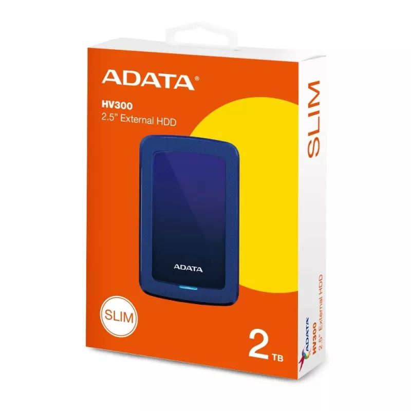 ADATA HV300 ulkoinen kiintolevy 2 TB USB 3.2 Gen 1 (3.1 Gen 1) sininen