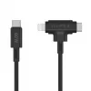 HYPER HyperJuice USB-kaapeli USB 2.0 1,5 m USB-C USB-C/Lightning musta