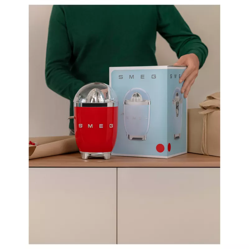 Sähköinen sitruspuristin Smeg CJF11RDEU 70 W punainen ruostumaton teräs