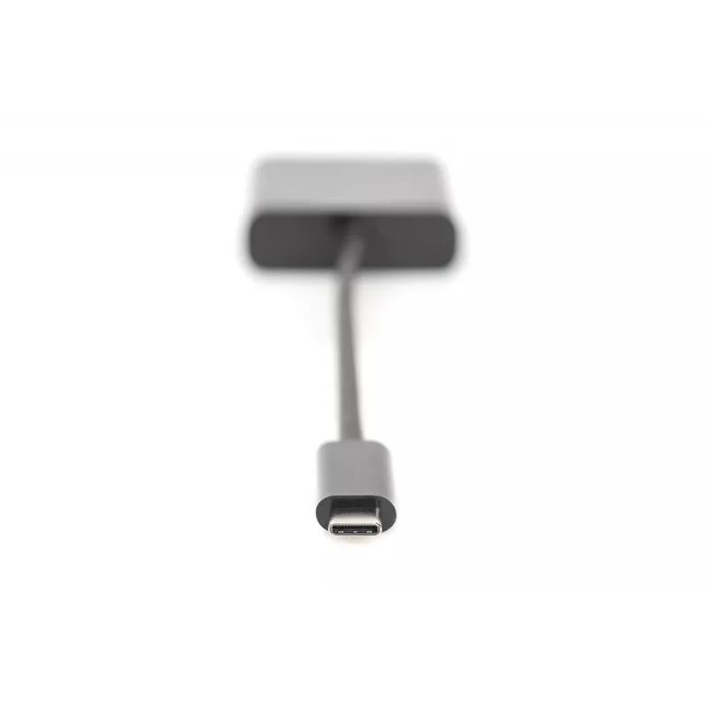 DIGITUS DA-70853 USB-C - VGA-sovitin, Full HD 1080p, musta