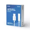 USB Type 3.1 C (M) – 3,5 mm Jack (F) audioadapteri valkoinen SAVIO AK-51