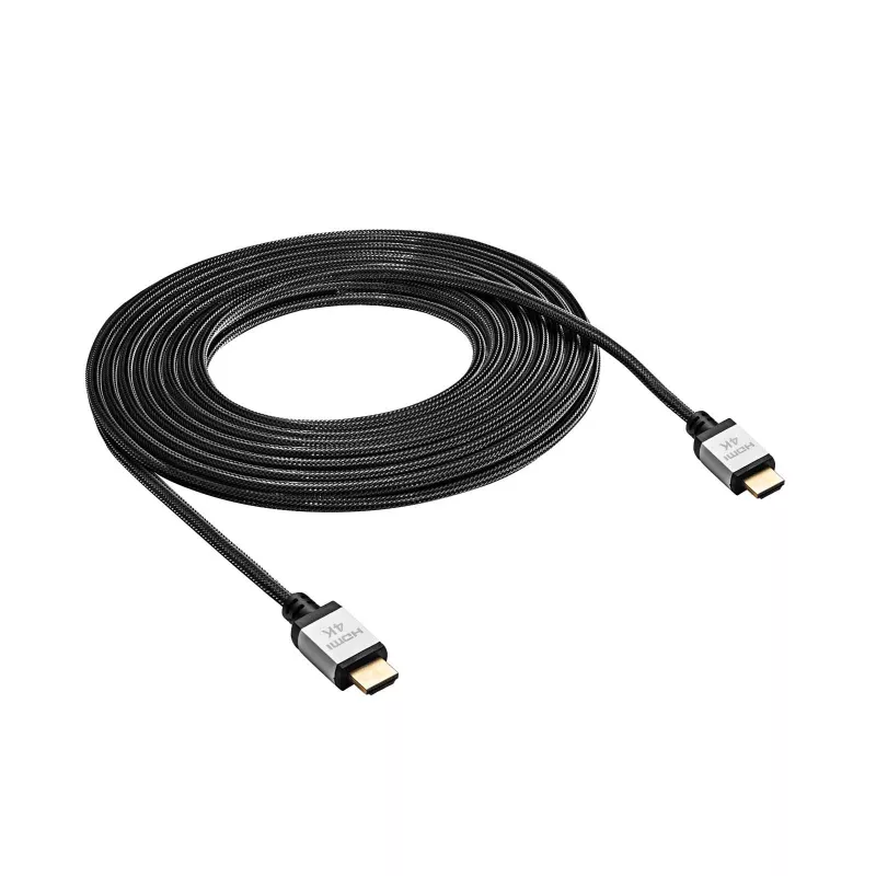 Akyga AK-HD-100P HDMI-2.0-kaapeli, punottu, PRO-sarja, 10 m, musta