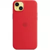 Apple iPhone 14 Plus silikonikotelo MagSafe-yhteensopiva – (PRODUCT)RED