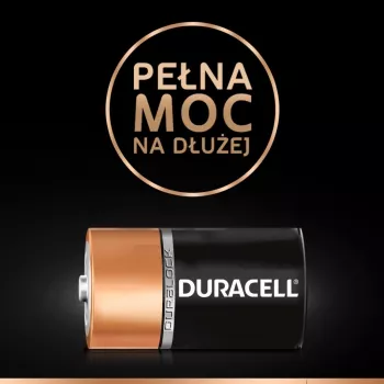 Duracell Basic D (R20) paristo — 2 kpl:n pakkaus, ensisijaiset sinkki-hiili-kenno