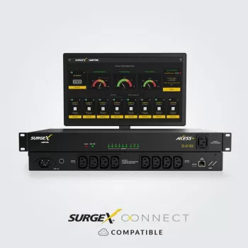 Virranjakoyksikkö SurgeX Access 10A 9× IEC C13 -pistorasialla