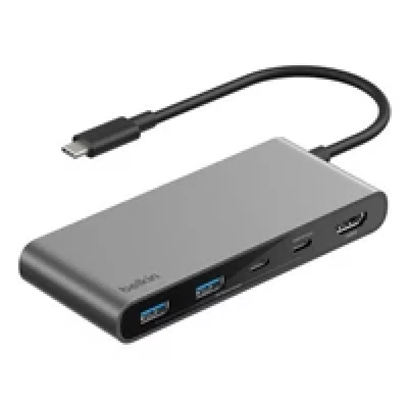 Belkin CONNECT USB-C 7-in-1-keskitin kahdella USB-C-portilla si. AVC023hqSGY