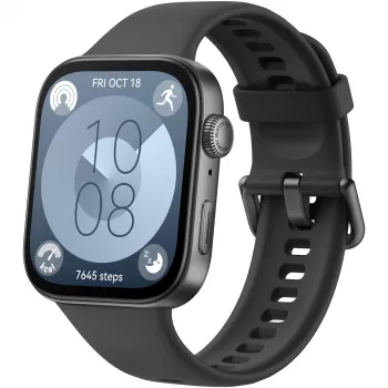 Huawei WATCH Fit 3 4,62 cm (1,82 inch) AMOLED 43,2 mm digitaalinen 408 x 480 pikseliä kosketusnäyttö musta Wi-Fi GPS (satelliitti)