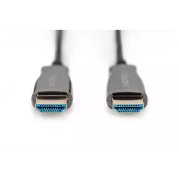 HDMI AOC hybridi-kuituoptinen kaapeli Digitus AK-330125-100-S