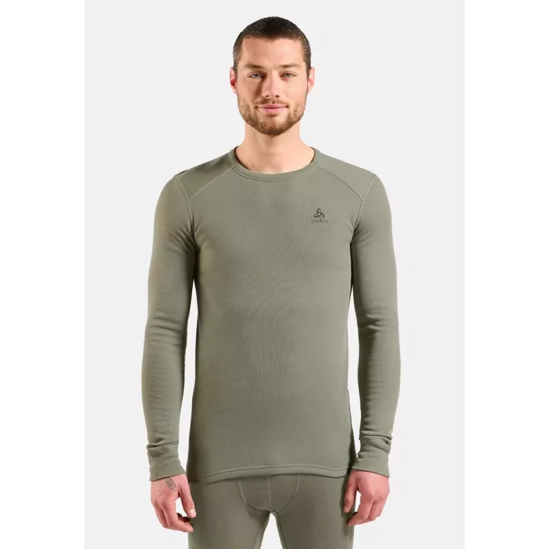 ODLO BL TOP pyöreä pääntie l/s ACTIVE WARM pitkähihainen lämpöalusvaate, koko M, harmaa