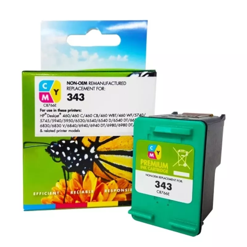 Static Control yhteensopiva Hewlett-Packard 343 (C8766EE) trikolor, 260 sivua