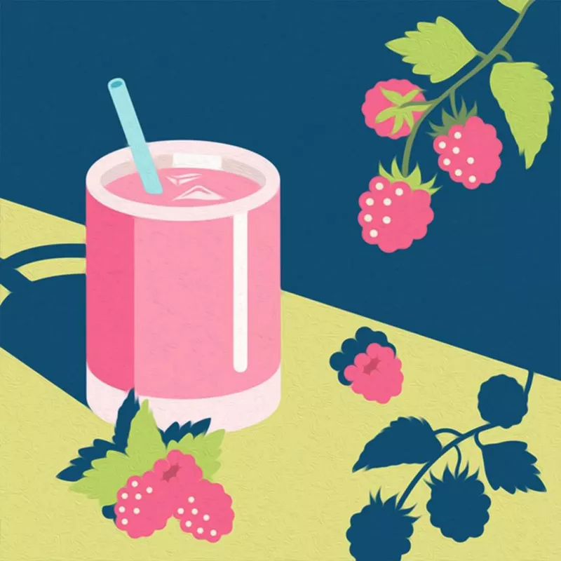 Ravensburger CreArt maalaussarja — Mocktail Raspberry (25562) askartelusarja