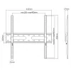 TV-seinäteline SBOX PLB-2544F-2 32–70 tuuman televisioille, enintään 45 kg, VESA 400x400