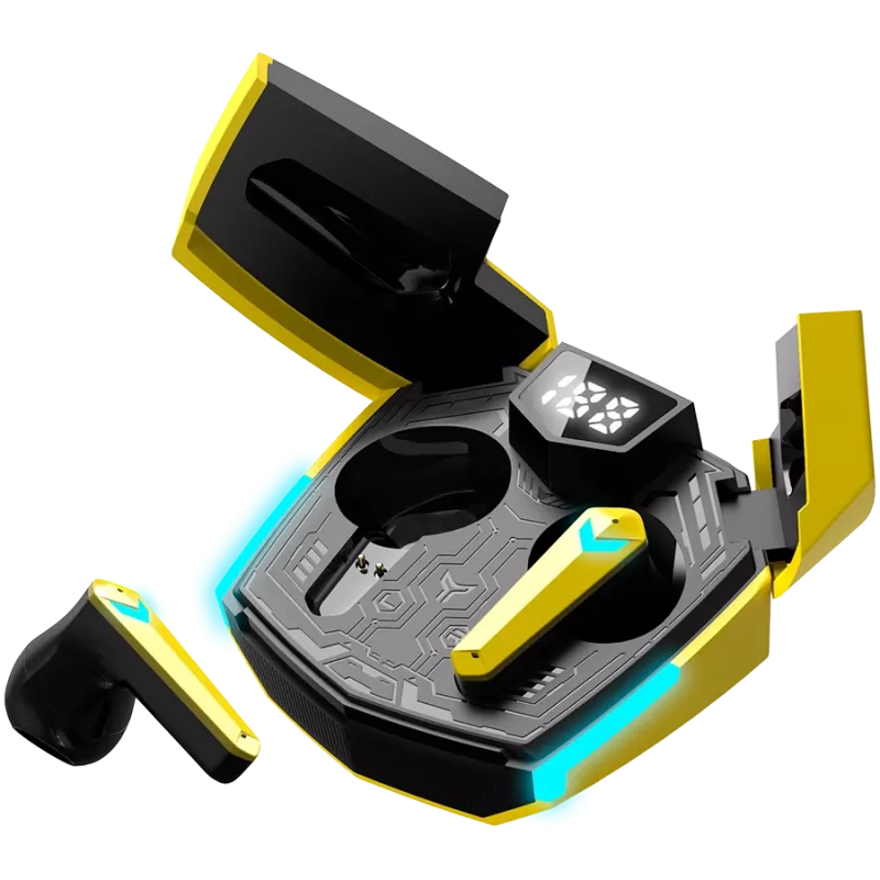 Canyon GTWS-2 kuulokkeet langaton korvakoukku Gaming USB Type-C Bluetooth lataustelakka keltainen (CND-GTWS2Y)