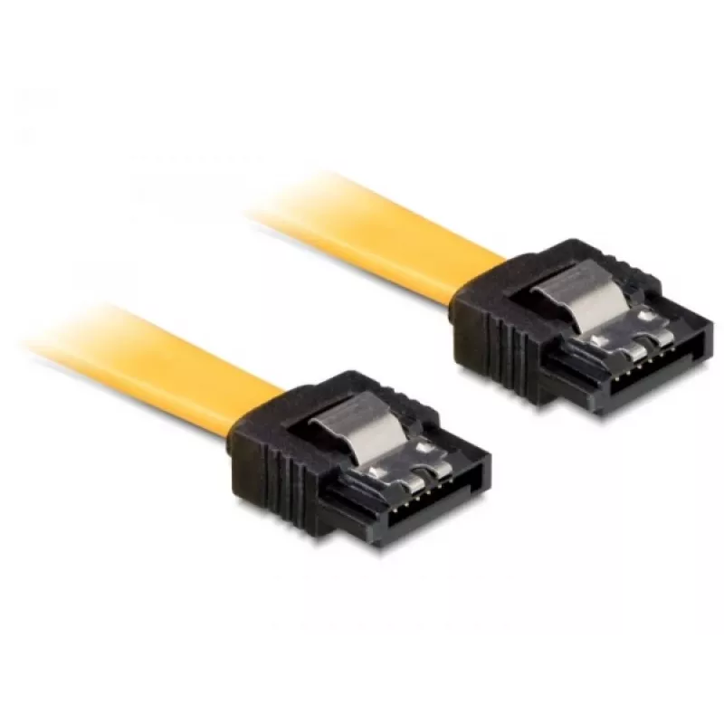 SATA-kaapeli pistoke/pistoke 0,7 m DeLOCK 82813 keltainen
