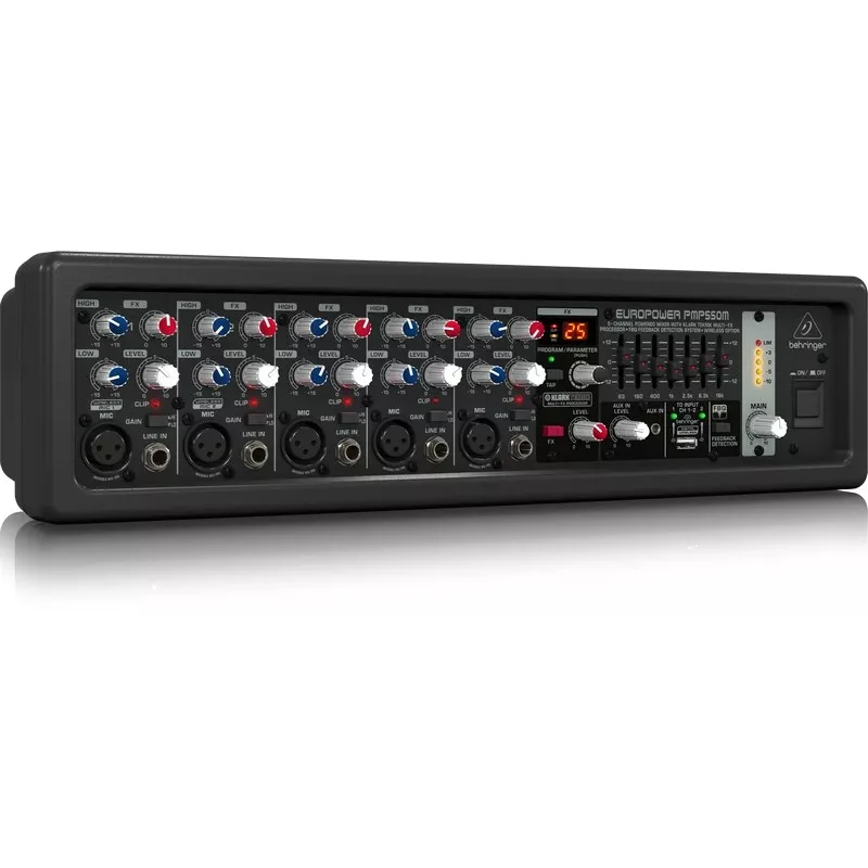 Behringer PMP550M audiomikseri 5 kanavaa 20 - 20000 Hz musta