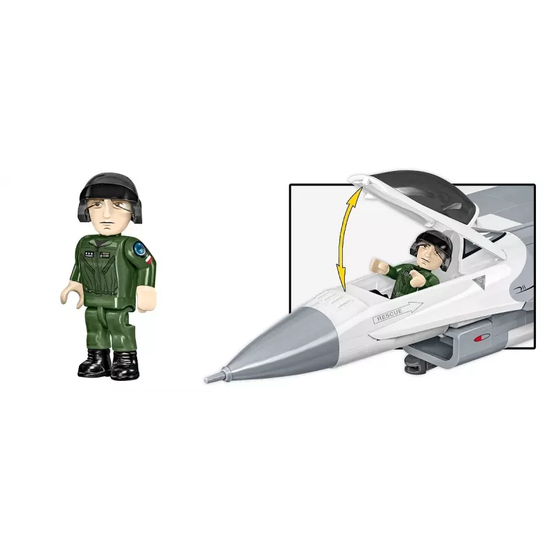 Rakennussarja Cobi F-16C Fighting Falcon – 463 osaa, mallirakennussarja mittakaavassa