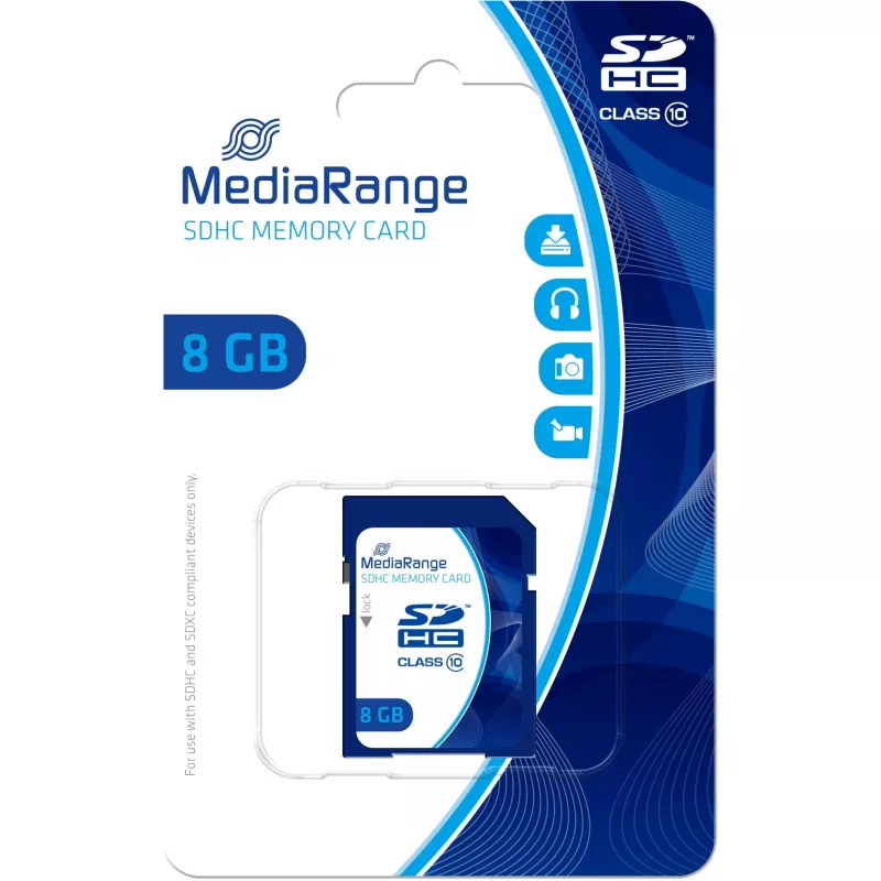 Muistikortti MediaRange 8 GB SDHC Class 10 MR962