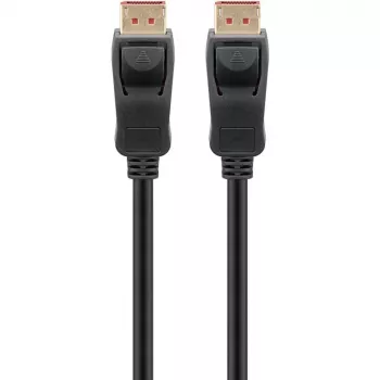 DisplayPort 2.1 -kaapeli, sertifioitu, 16K @ 60 Hz, 80 Gbit/s (musta, 1 metri, VESA-sertifiointi)