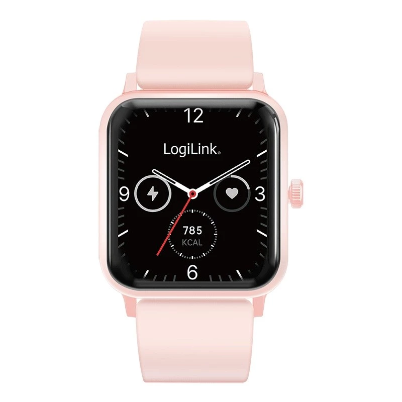 Älykello LCD, BT5.2 IP68, pinkki
