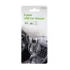 Autolaturi Gembird EG-U2C2A-CAR-02, 12–24V tulo, 5V/2,1A lähtö, 2× USB 2.0, musta