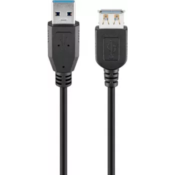 Goobay USB-jatkokaapeli USB 3.0 m musta - USB 3.0 -pistoke Type-A > USB-3 (74149)
