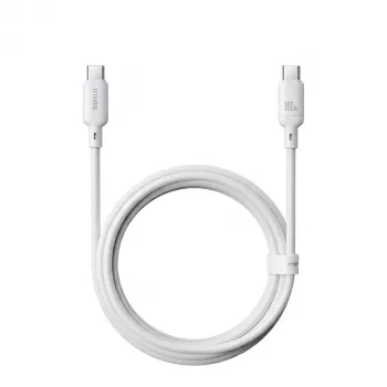 USB Type-C -kaapeli Baseus Silky Series 100W 2 m valkoinen
