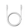 USB Type-C -kaapeli Baseus Silky Series 100W 2 m valkoinen