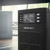 Qoltec 52281 UPS (keskeytymätön virransyöttö) kaksoismuunnos (Online) 2 kVA 2000 W 3 AC-lähtöä