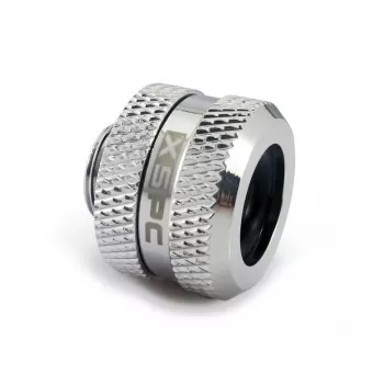 XSPC liitin G1/4 14mm hardtube, kromi - 8 kpl