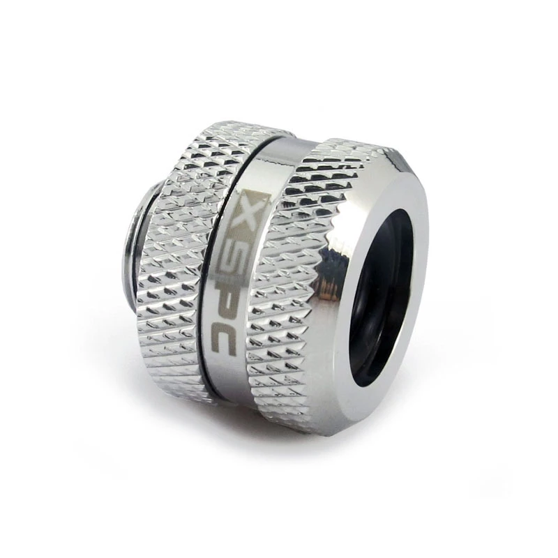 XSPC liitin G1/4 14mm hardtube, kromi - 8 kpl