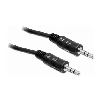 Audiokaapeli DeLOCK 84438 5 m 3,5 mm uros/uros musta