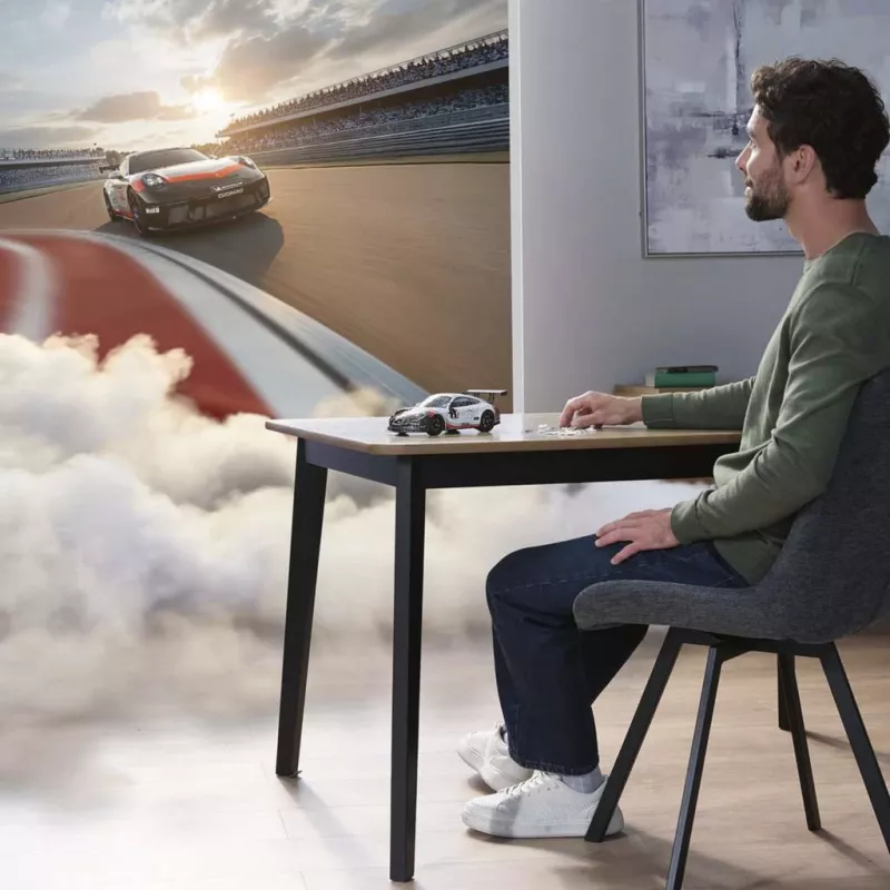 3D-palapeli Ravensburger Iconics Porsche 911 GT3 Cup – rakennussarja
