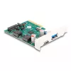 DeLOCK PCI Express x4 -kortti 1 x USB Type-C 1 x USB Type-A 10 Gbit/s