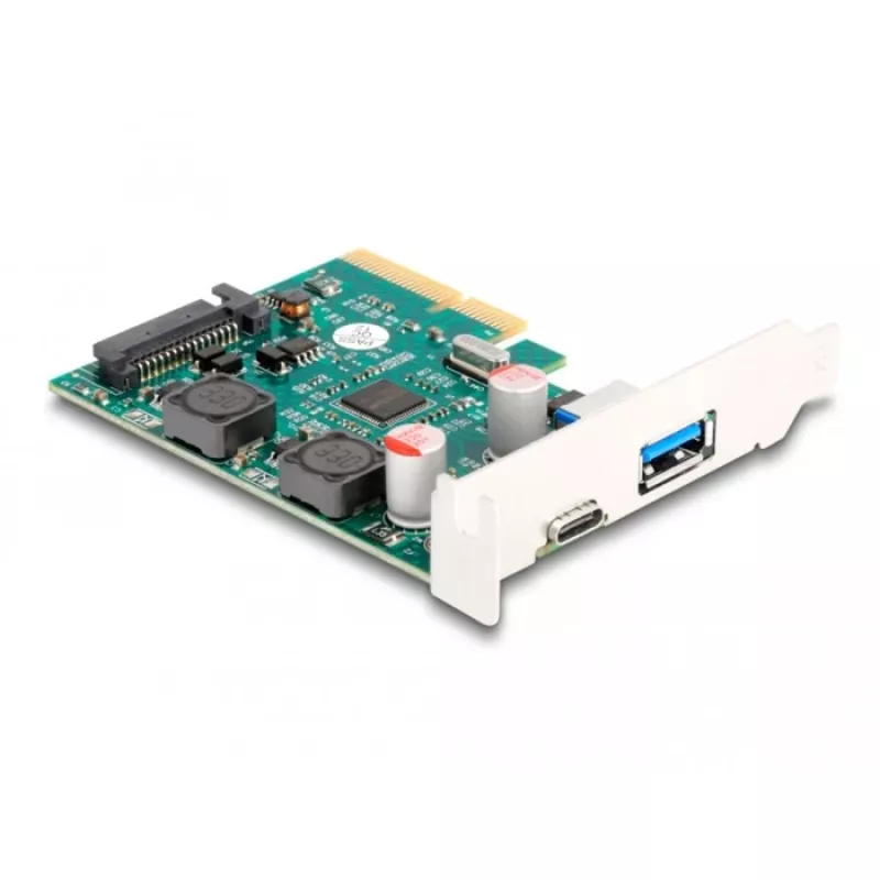 DeLOCK PCI Express x4 -kortti 1 x USB Type-C 1 x USB Type-A 10 Gbit/s