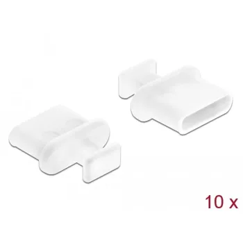 Pölysuojus USB Type-C DeLOCK 64094 valkoinen 10 kpl
