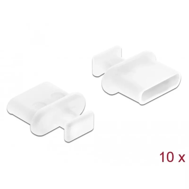 Pölysuojus USB Type-C DeLOCK 64094 valkoinen 10 kpl