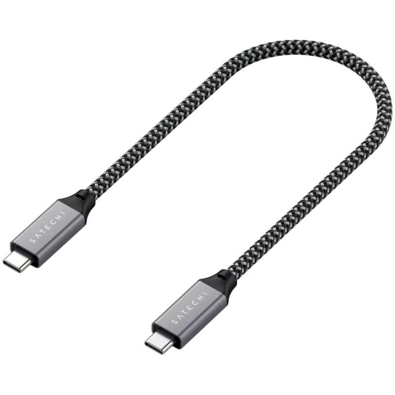 USB-kaapeli Satechi ST-U4C25M USB4 Gen 3x2 0,25 m musta harmaa