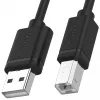USB-2.0-kaapeli Unitek Y-C420GBK, USB-A - USB-B, 3 m, musta