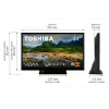 Televisio Toshiba 24WV3F63DG 24 tuuman LED-näyttö HD-resoluutio