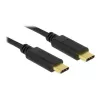 USB-kaapeli DeLOCK 83868 USB 2.0 4 m USB C musta