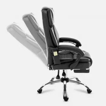 Ergonominen toimistotuoli mark adler MA-BOSS 6.0, istuin bio-nahkaa, korkeussäädettävä 47–55 cm, lannerangan tuki, Tilt-Dual-mekanismi