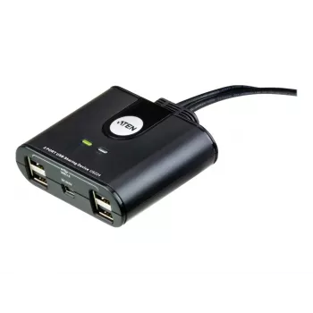 USB 2.0 2-portin oheislaitteiden jakolaite ATEN US224AT — USB Type-A, 1,8 m kaapeli, musta