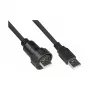 Good Connections -teollisuuspistoke S4 USB 2.0 -kaapeli, USB-A–USB-A, 1 m (IC04-U201)