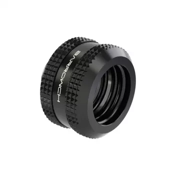 Barrow-kovaputkiliitin 16 mm G1/4 inch — suora musta puristusliitin 16 mm:n kovaputkille