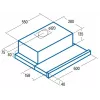 Osittain integroitu liesituuletin CATA TF 5260 WH 325 m³/h valkoinen