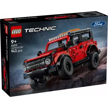 LEGO Technic rakennussarja Ford Bronco Off-Roader 4x4 malli 42213 — 943 osaa, ikä 9+