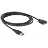 USB-kaapeli DeLOCK 83599 USB 3.2 Gen 1 3 m USB A Micro-USB B musta