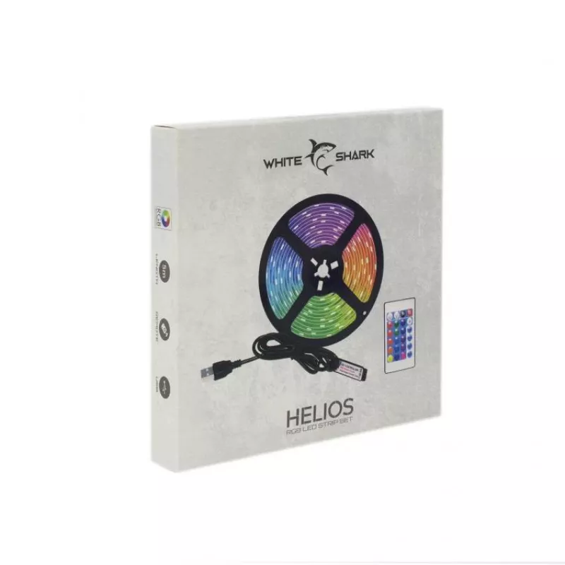 White Shark Helios LED-05 RGB LED-nauha kaukosäätimellä