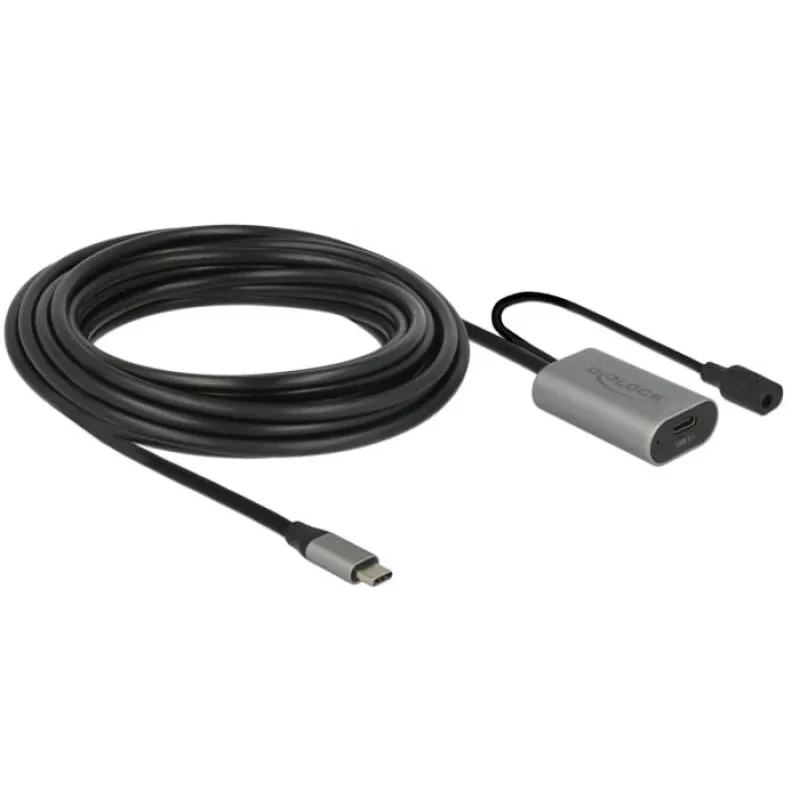Delock USB-C Aktiivinen jatkokaapeli, 5 m, USB 5 Gbps (USB-20225 / 85392)