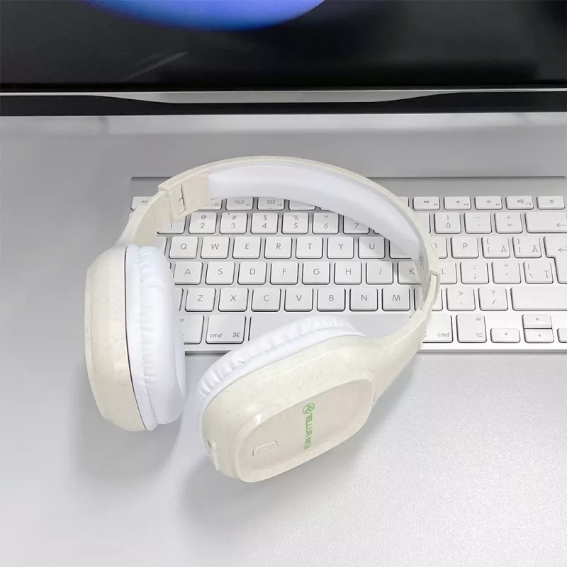 Kuulokkeet Tellur vihreä Bluetooth over-ear-kuulokkeet Pulse Foldable Cream TLL511441
